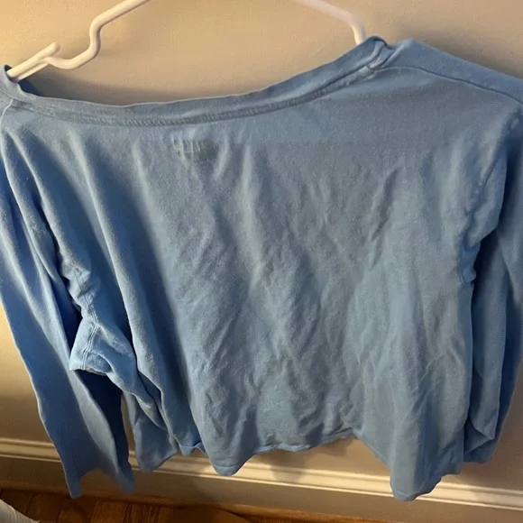 HUE Blue Capri Pajama Pants and matching long sleeve blue top! Extra set of pjs! - Picture 10 of 12